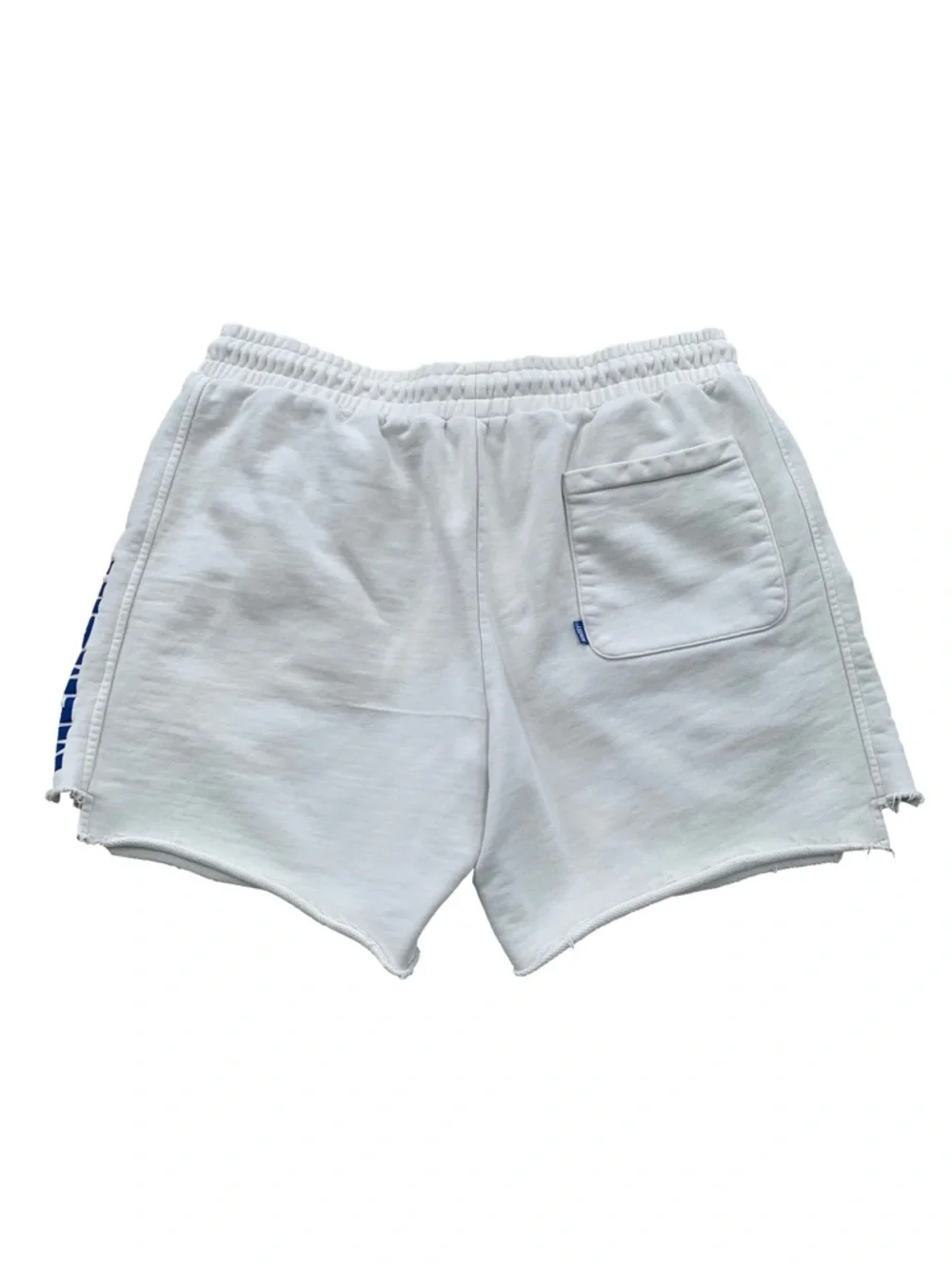 Memory Lane LA Men’s Size Large White Logo Raw Edge Streetwear Sweat Shorts